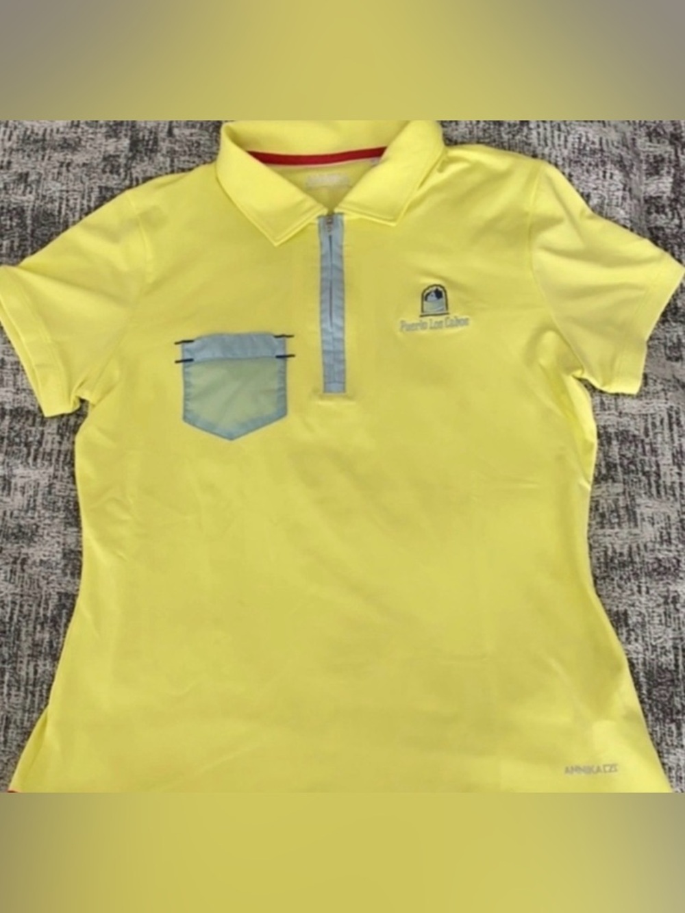 Annika Cutter & Buck Yellow Golf Polo Size Small